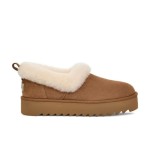 UGG レディース プラットフォームモカシン 1166733 - 冬用チェスナットシープスキン折り返しカラー付きモカシン UGG レディース プラットフォームモカシン 1166733 チェスナットシープスキン折り返しカラー付き