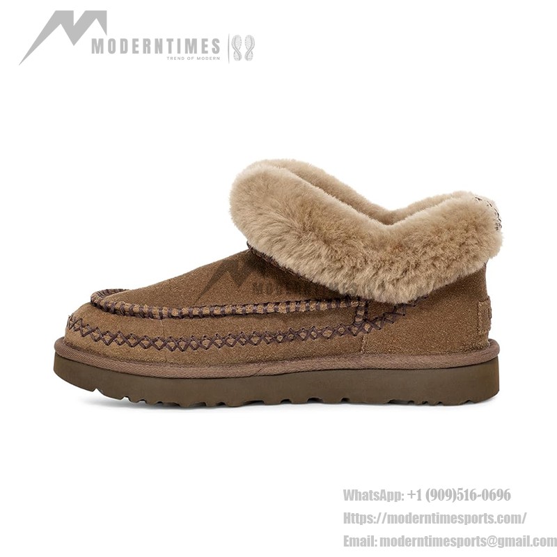 UGG レディース クラシックモカシンブーツ 1158224 - 冬用チェスナットシープスキンブーツ UGG レディース クラシックモカシンブーツ 1158224 チェスナットシープスキン裏地付き