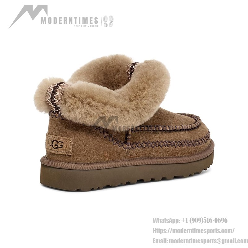 UGG レディース クラシックモカシンブーツ 1158224 - 冬用チェスナットシープスキンブーツ UGG レディース クラシックモカシンブーツ 1158224 チェスナットシープスキン裏地付き