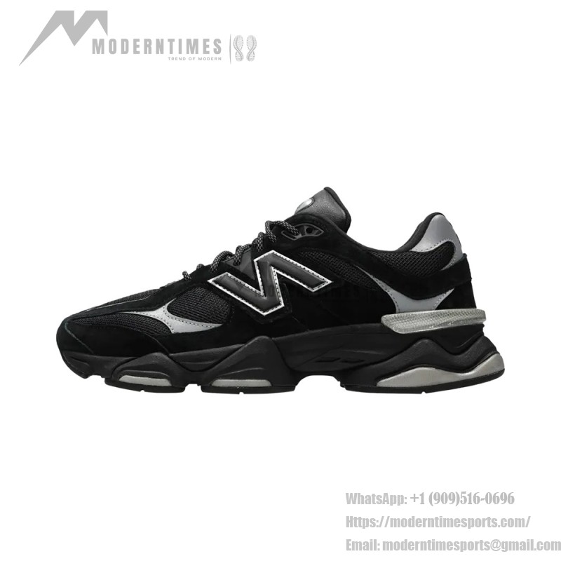New Balance 9060 U9060FOS Black Reflective unisex chunky sneakers with ABZORB cushioning