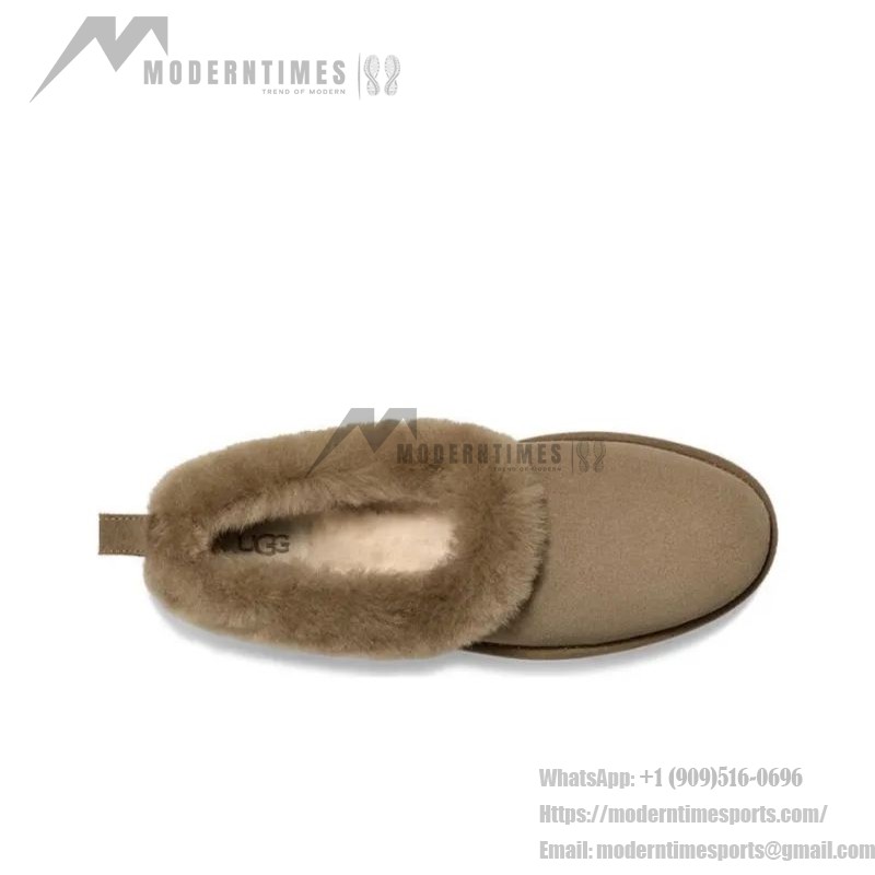 UGG レディース プラットフォームモカシン 1166733 - 冬用ベージュシープスキン折り返しカラー付きモカシン UGG レディース プラットフォームモカシン 1166733 ベージュシープスキン折り返しカラー付き