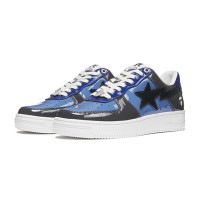 BAPE STA ブラック＆ブルーコンボスニーカー 1H20-191-046-BLUE｜大胆なストリートウェアスタイル