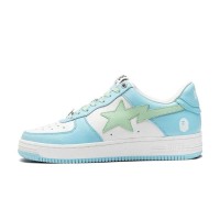 BAPE STA パステルブルー＆ミントグリーンスニーカー 1H70-191-005-BG｜爽やかな春夏スタイル