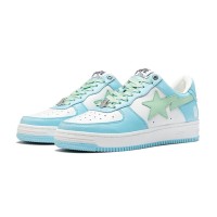 BAPE STA パステルブルー＆ミントグリーンスニーカー 1H70-191-005-BG｜爽やかな春夏スタイル