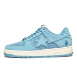 BAPE STA スカイブルースエードスニーカー 1H70-191-004-BLUE スカイブルースエード素材のBAPE STAスニーカー、スターのロゴ付き
