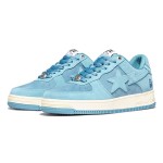 BAPE STA スカイブルースエードスニーカー 1H70-191-004-BLUE スカイブルースエード素材のBAPE STAスニーカー、スターのロゴ付き