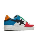 BAPE STA 東京ローマルチカラースニーカー BAPESTA-TOKYO-LOW 鮮やかなカラーブロックデザインのBAPE STA 東京ローマルチカラースニーカー