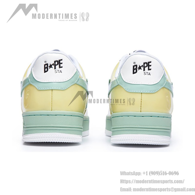BAPE STA イエロー・ブラウン・グリーンスニーカー 1I80-191-006-YGB BAPE STA イエロー・ブラウン・グリーンスニーカー、鮮やかなデザイン