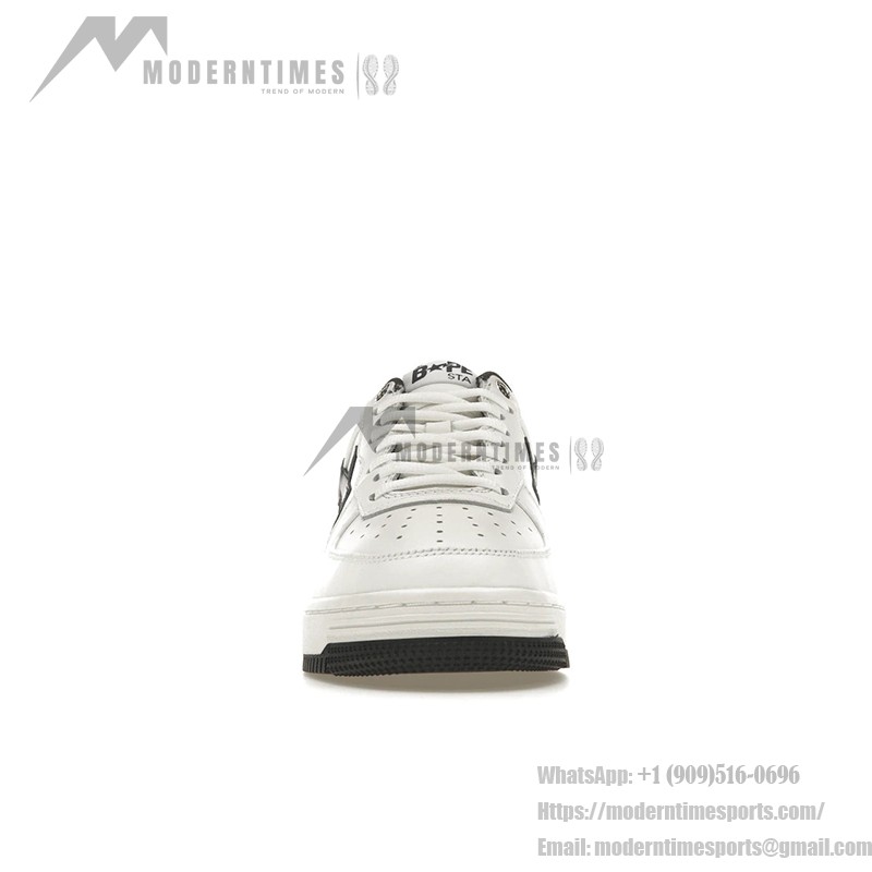 BAPE STA x JJJJound ブラック&ホワイトスニーカー 1I73-191-912-BLACK ミニマルなデザインのBAPE STA x JJJJound ブラック&ホワイトスニーカー