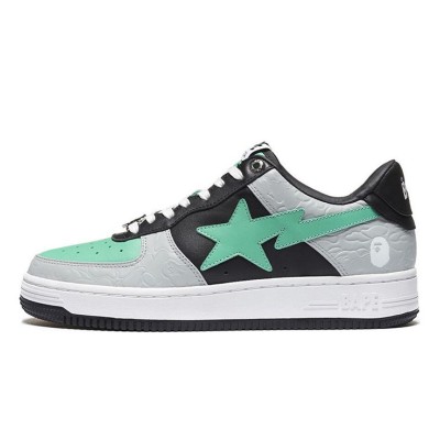 BAPE STA グレー・ブラック・ミントスニーカー 1H70-191-002｜モダンなストリートウェアアイコン