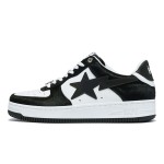 BAPE STA ブラック&ホワイトフェイクファースニーカー 0ZXSHM191050LBKA アイコニックなデザインのBAPE STA ブラック&ホワイトフェイクファースニーカー