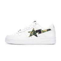 BAPE STA ホワイトカモスタースニーカー 1I70-191-005-GREEN｜アイコニックな迷彩ストリートスタイル