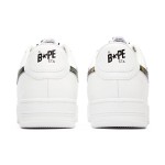 BAPE STA ホワイトカモスタースニーカー 1I70-191-005-GREEN ABCカモスターロゴ付きBAPE STA ホワイトスニーカー