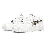 BAPE STA ホワイトカモスタースニーカー 1I70-191-005-GREEN ABCカモスターロゴ付きBAPE STA ホワイトスニーカー