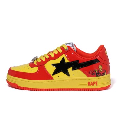 BAPE STA x Marvel アイアンマン スニーカー 1I73-191-902｜ヒーロー風ストリートウェアの定番