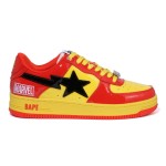 BAPE STA x Marvel アイアンマン スニーカー 1I73-191-902 赤と黄色のデザインが特徴のBAPE STA x Marvel アイアンマン スニーカー