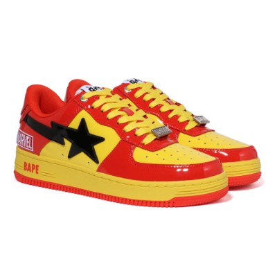 BAPE STA x Marvel アイアンマン スニーカー 1I73-191-902｜ヒーロー風ストリートウェアの定番