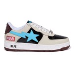 BAPE STA x Marvel ロケットラクーン スニーカー 1I73-191-906 クリーム、ブラック、ブルーのBAPE STA x Marvel ロケットラクーン スニーカー