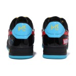 BAPE STA x Marvel ブラック・ウィドウ スニーカー 1I73-191-907 黒、青、赤のデザインが特徴のBAPE STA x Marvel ブラック・ウィドウ スニーカー