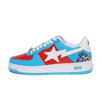 BAPE STA x Marvel キャプテン・アメリカ スニーカー 1I73-191-903｜ヒーロー風ストリートウェアアイコン