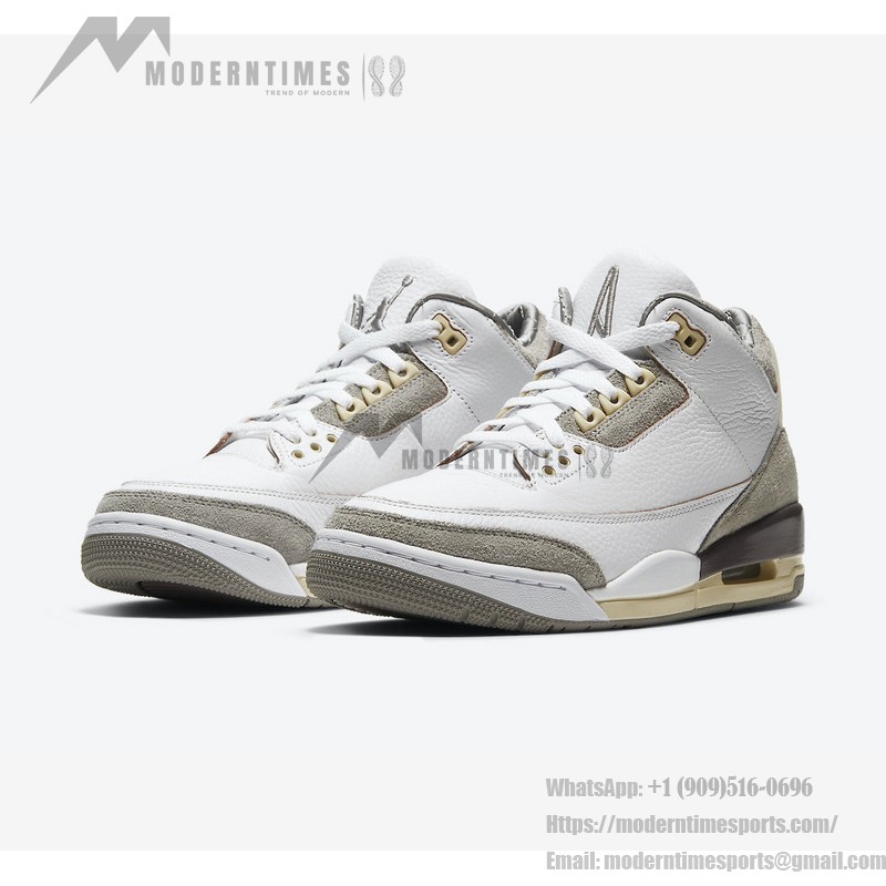 限定版 A Ma Maniere x Air Jordan 3 Retro SP "White Cream" プレミアムカジュアルスニーカー DH3434-110 A Ma Maniere x Air Jordan 3 Retro SP "White Cream" スニーカー
