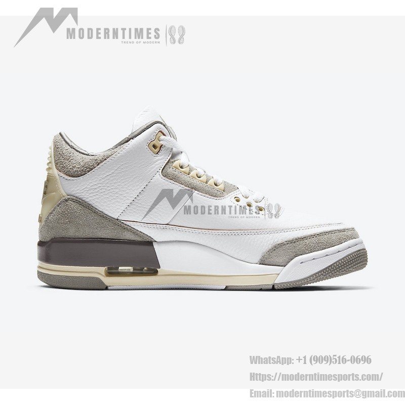 限定版 A Ma Maniere x Air Jordan 3 Retro SP "White Cream" プレミアムカジュアルスニーカー DH3434-110 A Ma Maniere x Air Jordan 3 Retro SP "White Cream" スニーカー