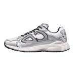 DIOR B30 White Silver Mesh & Calfskin Sneakers for Men and Women DIOR B30 White Silver Sneakers 3SN279ZYG H869 Luxury Designer Shoes