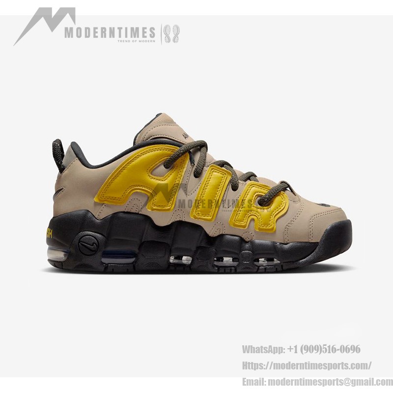 AMBUSH x ナイキ エア モア アップテンポ ロー “ライムストーン” - スタイリッシュなライムストーン コラボレーション ローカット デザイン AMBUSH x ナイキ エア モア アップテンポ ロー “ライムストーン” - ライムストーンカラー コラボレーション ローカット バスケットボールシューズ
