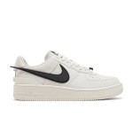 AMBUSH x Nike Air Force 1 Low 'Phantom' - Stylish Off-White Sneakers AMBUSH x Nike Air Force 1 Low 'Phantom' - Off-White Sneakers with Extended Black Swoosh