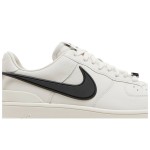 AMBUSH x Nike Air Force 1 Low 'Phantom' - Stylish Off-White Sneakers AMBUSH x Nike Air Force 1 Low 'Phantom' - Off-White Sneakers with Extended Black Swoosh