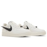 AMBUSH x Nike Air Force 1 Low 'Phantom' - Stylish Off-White Sneakers AMBUSH x Nike Air Force 1 Low 'Phantom' - Off-White Sneakers with Extended Black Swoosh