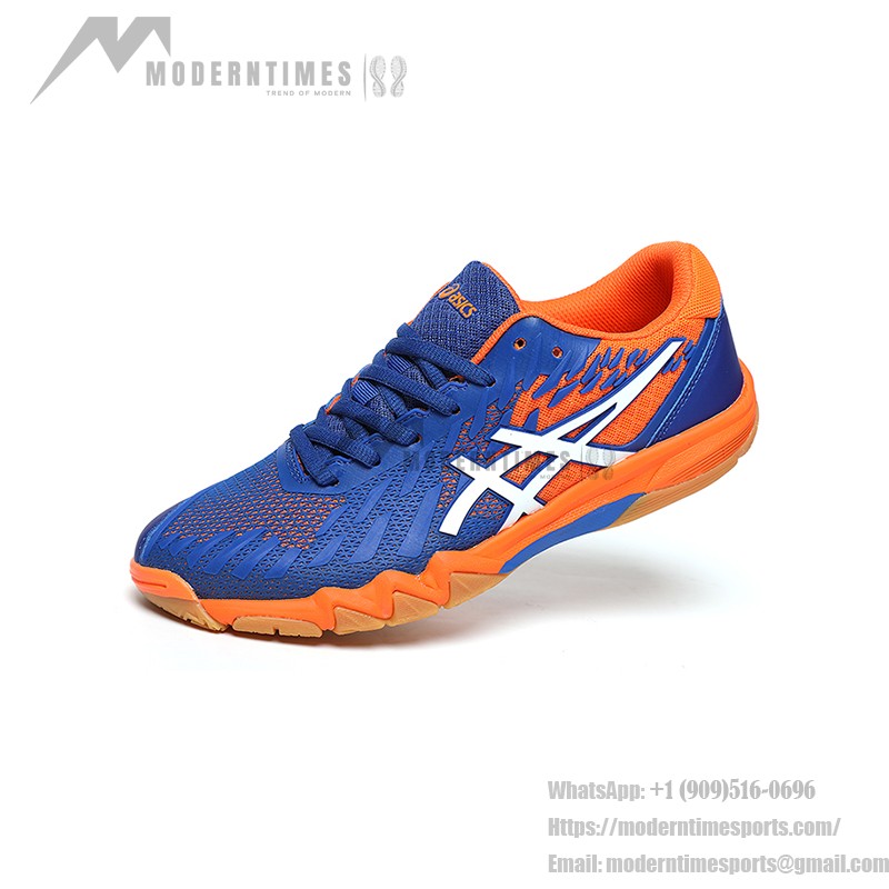 ASICS Attack Bladelyte 4 1073A001-402 Badminton Shoes ASICS Attack Bladelyte 4 1073A001-402 Professional Badminton Shoes in Blue and Shocking Orange