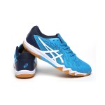 ASICS Attack Bladelyte 4 1073A001-404 バドミントンシューズ ASICS Attack Bladelyte 4 1073A001-404 青と白のプロバドミントンシューズ