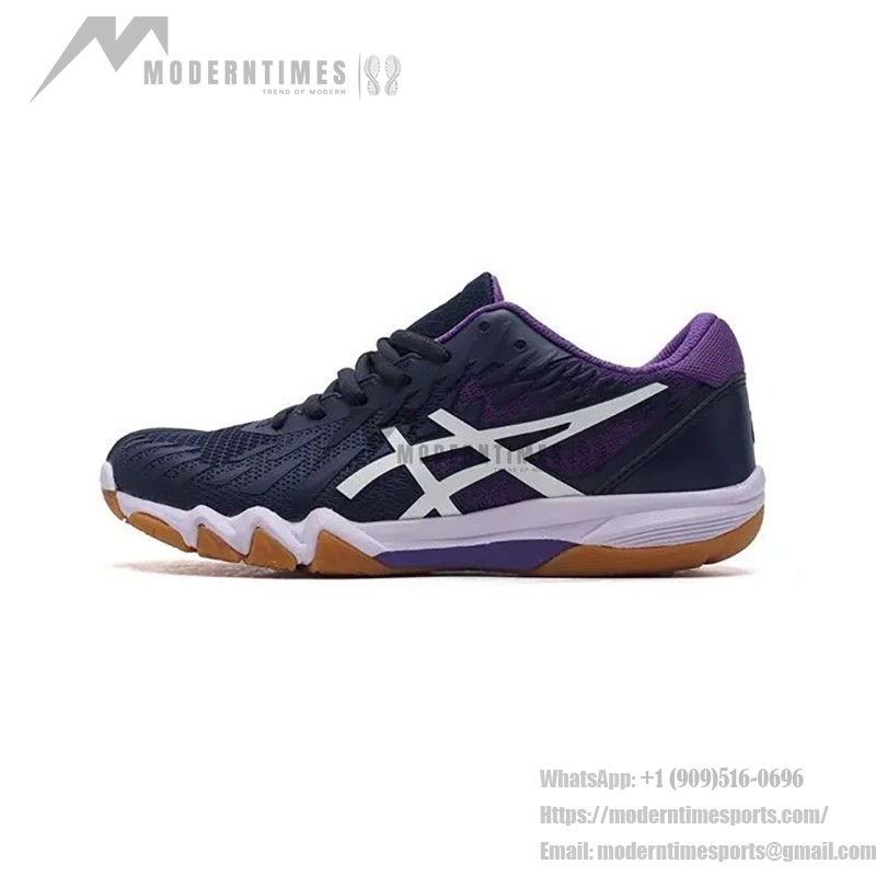 ASICS Attack Bladelyte 4 1073A001-405 バドミントンシューズ ASICS Attack Bladelyte 4 1073A001-405 青紫のプロフェッショナルバドミントンシューズ