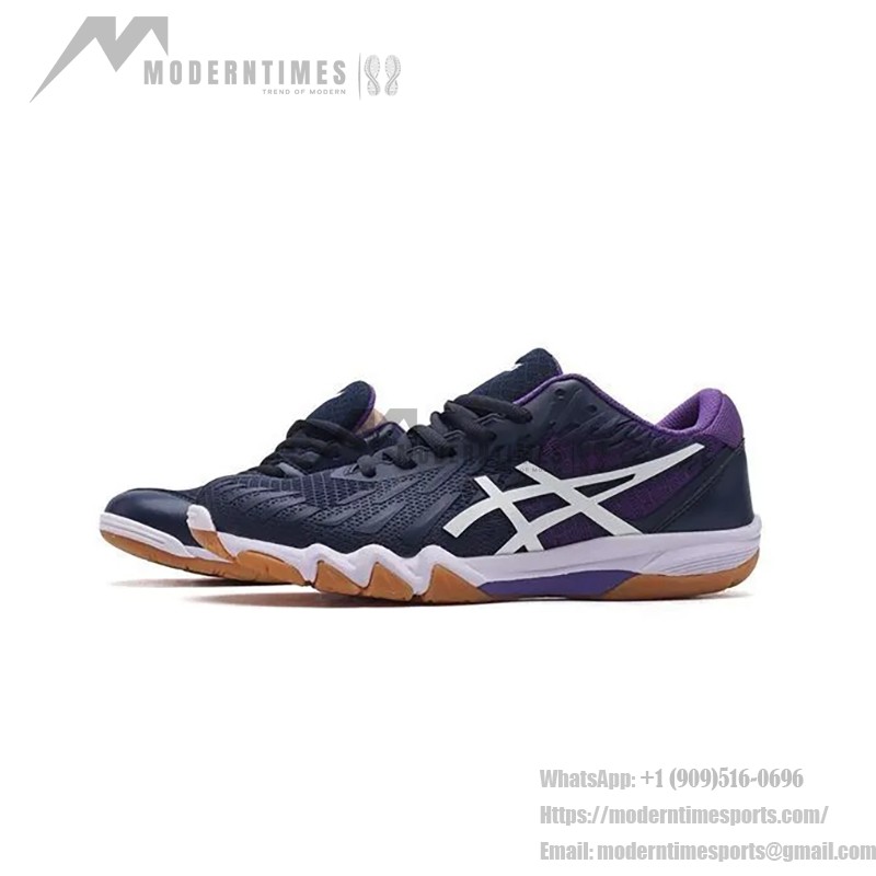ASICS Attack Bladelyte 4 1073A001-405 バドミントンシューズ ASICS Attack Bladelyte 4 1073A001-405 青紫のプロフェッショナルバドミントンシューズ