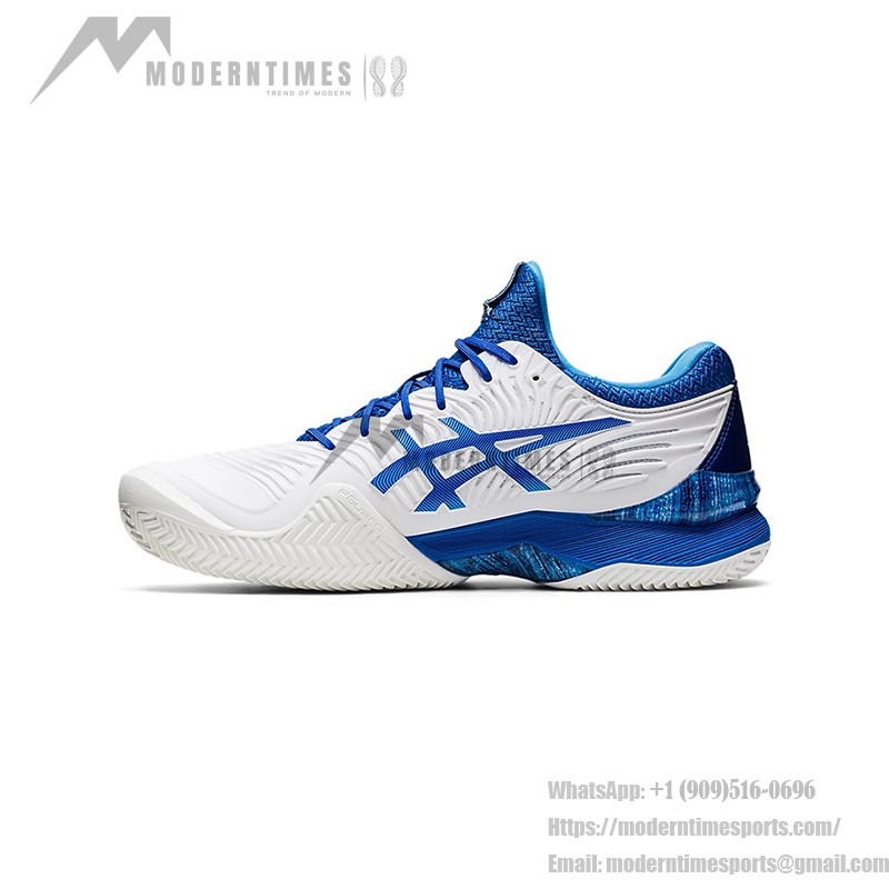ASICS Court FF 2 1041A343-960 Novak 高性能テニスシューズ ASICS Court FF 2 Novak テニスシューズ ホワイトブルー メンズ