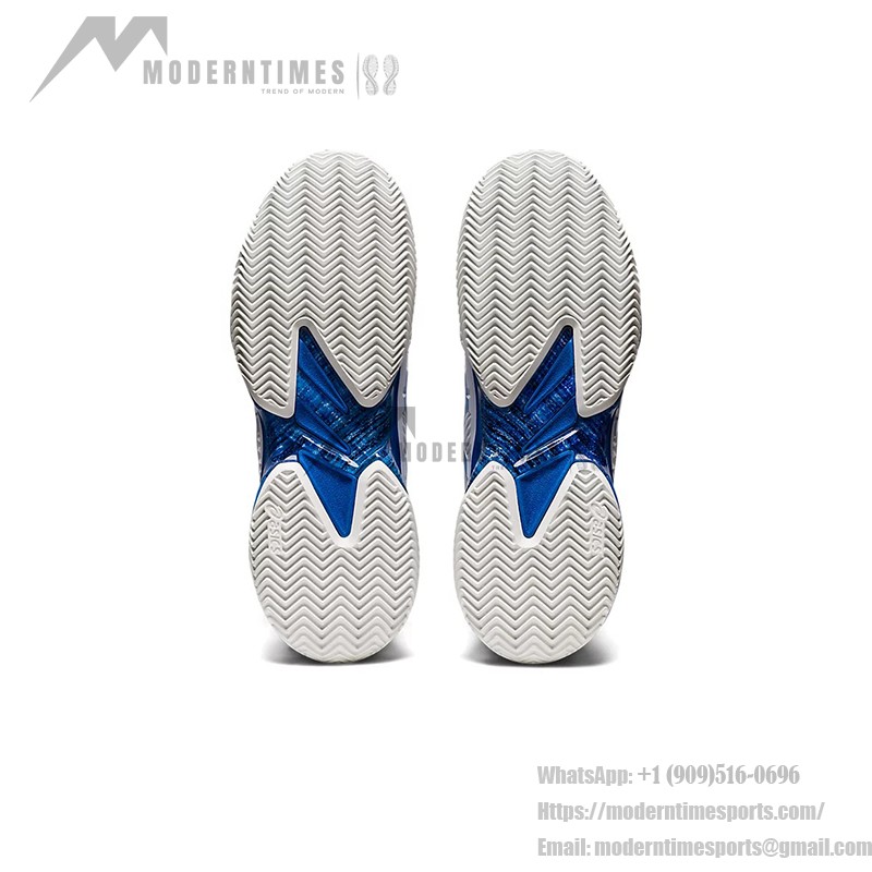 ASICS Court FF 2 1041A343-960 Novak 高性能テニスシューズ ASICS Court FF 2 Novak テニスシューズ ホワイトブルー メンズ