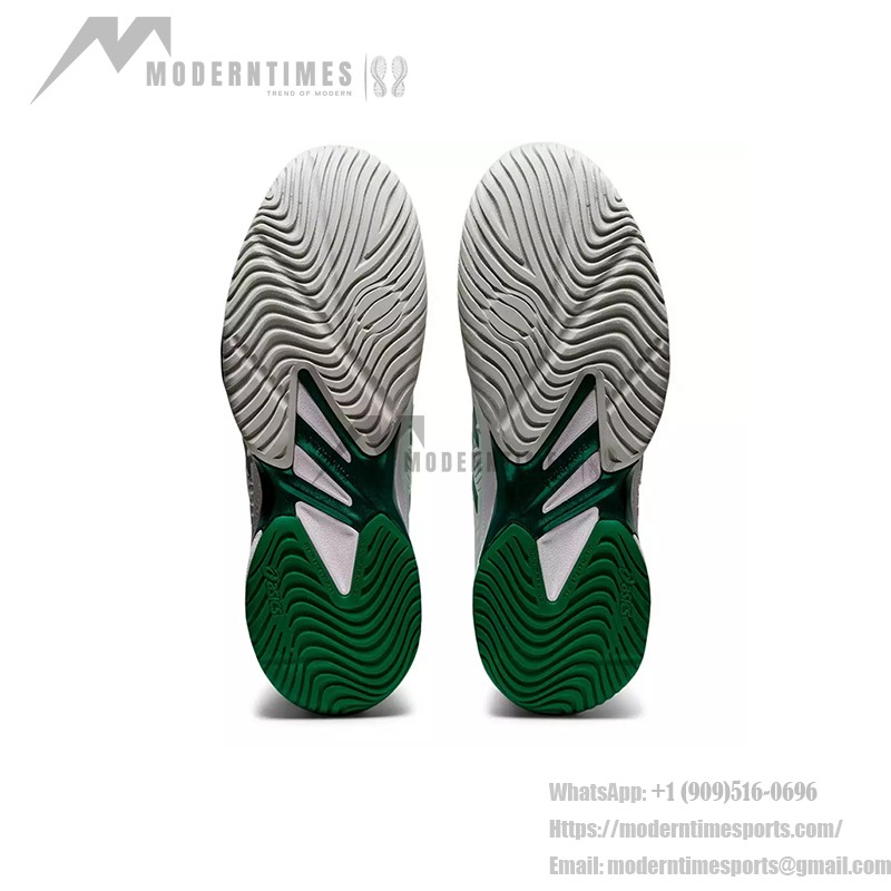 ASICS Court FF Novak 1041A089-104 Tennis Shoes ASICS Court FF Novak 1041A089-104 Professional Tennis Shoes in White and Green