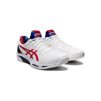 ASICS Court FF 1041A202-110 Novak テニスシューズ 高性能 ホワイトレッド 限定デザイン