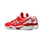 ASICS Court FF Novak 1041A089-800 テニスシューズ ASICS Court FF Novak 1041A089-800 赤と白のプロフェッショナルテニスシューズ