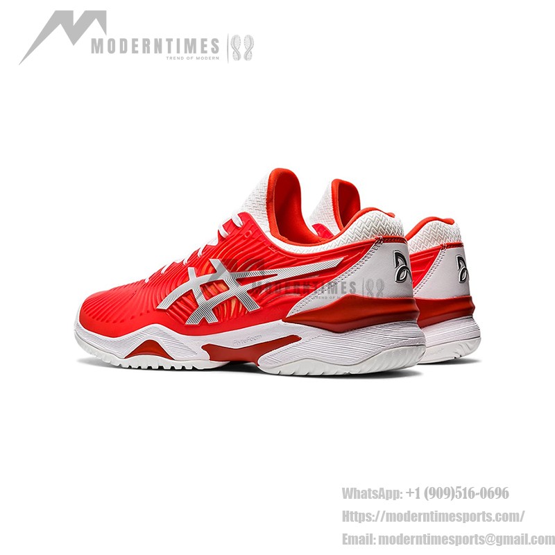 ASICS Court FF Novak 1041A089-800 テニスシューズ ASICS Court FF Novak 1041A089-800 赤と白のプロフェッショナルテニスシューズ