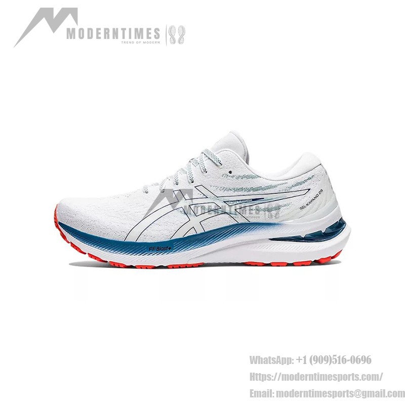 ASICS Gel-Kayano 29 ハイパフォーマンス ホワイト ディープオーシャンランニングシューズ ASICS Gel-Kayano 29 1011B440-101 ランニングシューズ ホワイト ディープオーシャンデザイン