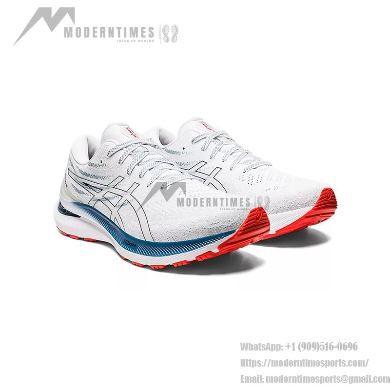 ASICS Gel-Kayano 29 ハイパフォーマンス ホワイト ディープオーシャンランニングシューズ ASICS Gel-Kayano 29 1011B440-101 ランニングシューズ ホワイト ディープオーシャンデザイン