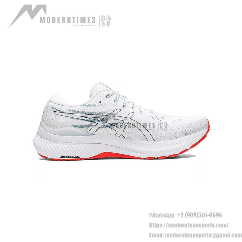 ASICS Gel-Kayano 29 ハイパフォーマンス ホワイト ディープオーシャンランニングシューズ ASICS Gel-Kayano 29 1011B440-101 ランニングシューズ ホワイト ディープオーシャンデザイン
