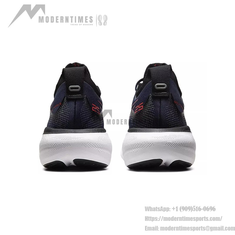 ASICS Gel-Nimbus 25 1011B547-401 メンズランニングシューズ ASICS Gel-Nimbus 25 1011B547-401 メンズランニングシューズ(ミッドナイトブルーとエレクトリックレッド)