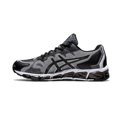 ASICS GEL-Quantum 360 6 1021A337-100 ブラックホワイトグレー フルGELクッションランニングシューズ 卓越した快適性とクラシックなデザイン