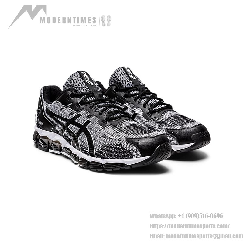 ASICS GEL-Quantum 360 6 1021A337-100 フルGELクッションランニングシューズ ASICS GEL-Quantum 360 6 1021A337-100 ブラックホワイトグレー フルGELクッションランニングシューズ