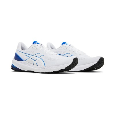 ASICS GT-1000 12 1011B631-100 ホワイトブルー 軽量クッションランニングシューズ スタイリッシュなシンプルさと卓越した性能