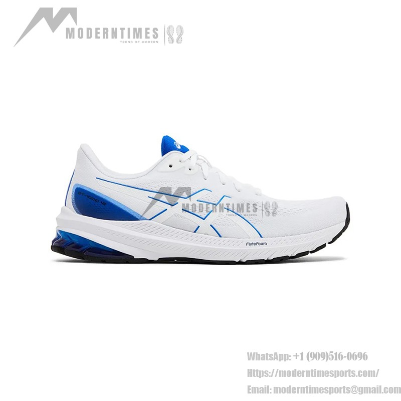 ASICS GT-1000 12 1011B631-100 軽量ランニングシューズ ASICS GT-1000 12 1011B631-100 ホワイトブルー 軽量クッションランニングシューズ