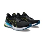ASICS GT-1000 12 1011B631-005 軽量ランニングシューズ ASICS GT-1000 12 1011B631-005 ブラックイエローブルー 軽量クッションランニングシューズ